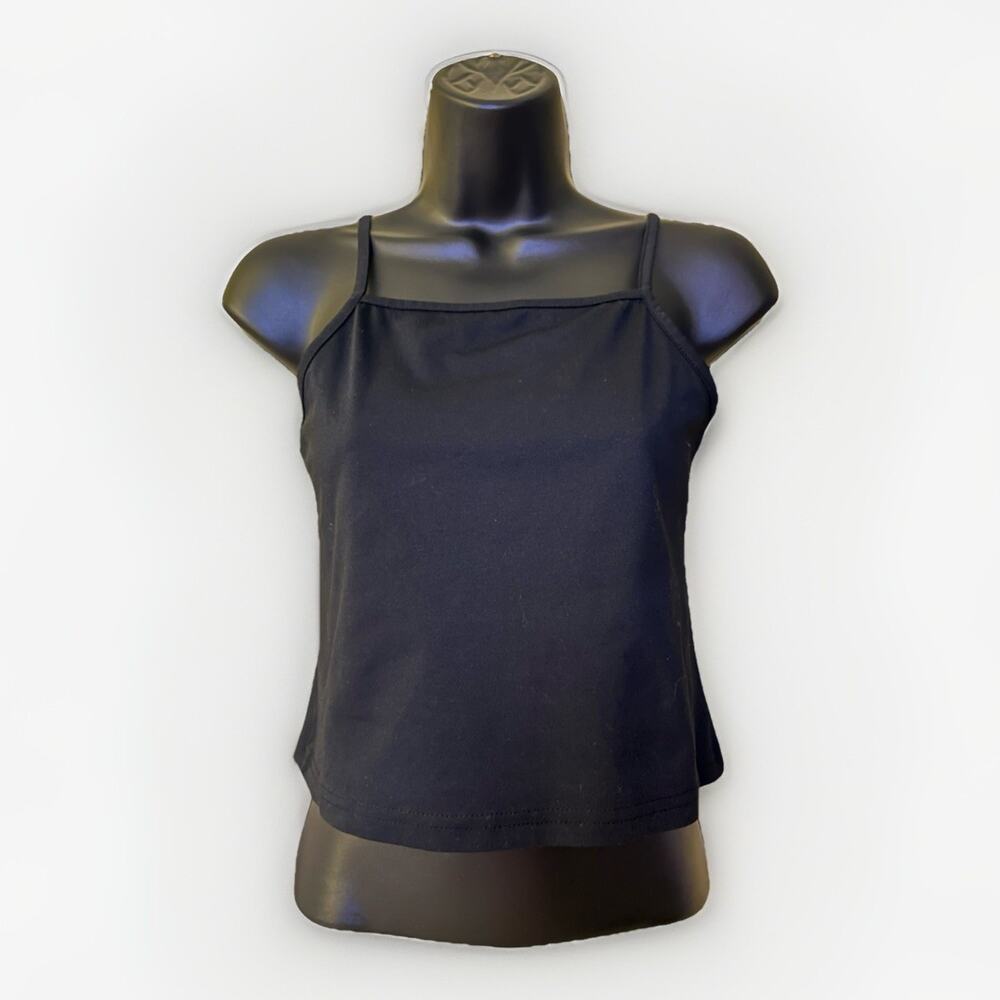 Shein Girls Black Spaghetti Strap Cami Tank Top Youth Size 12Y Lightweight
